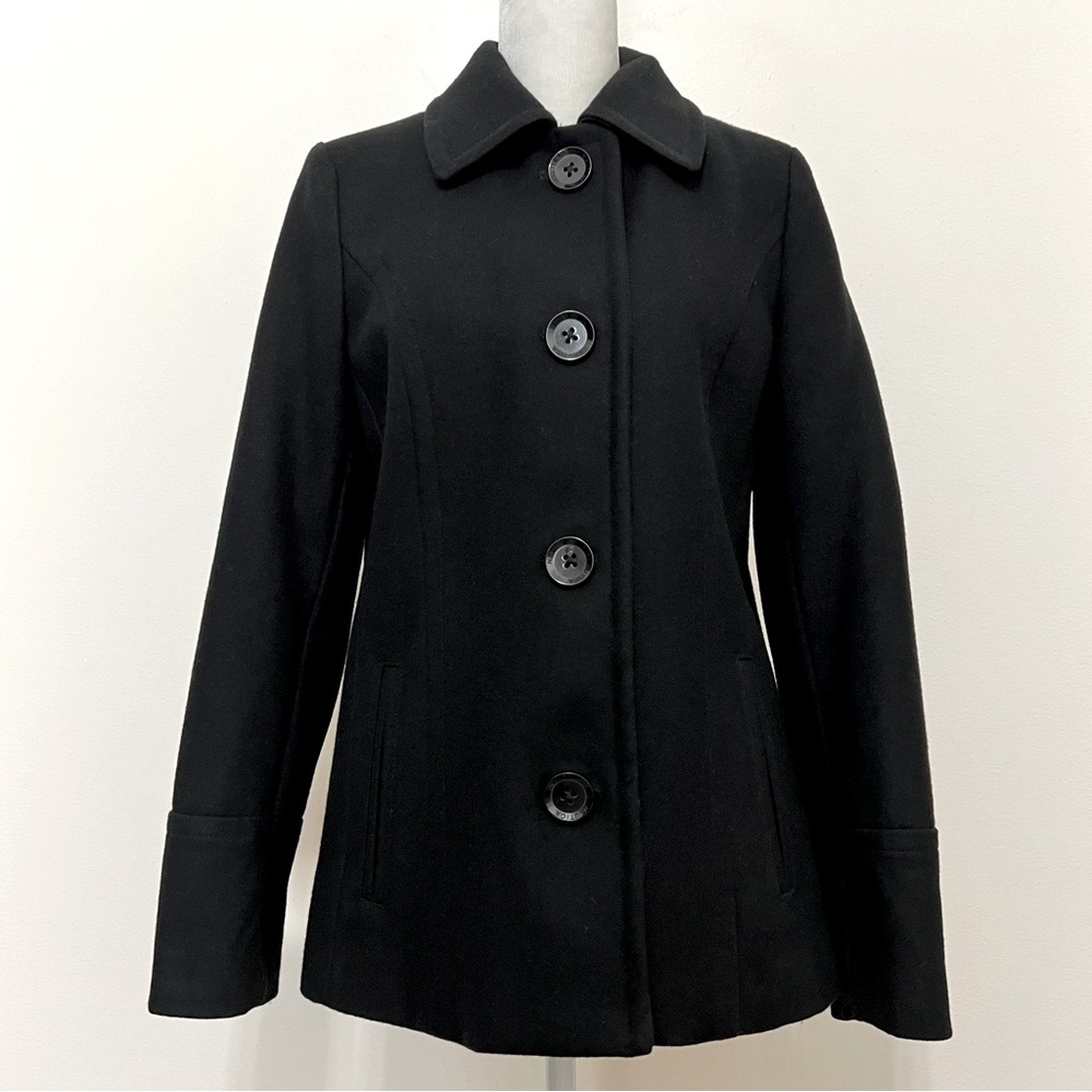 Nautica Black Wool Blend Coat - Picture 4 of 12